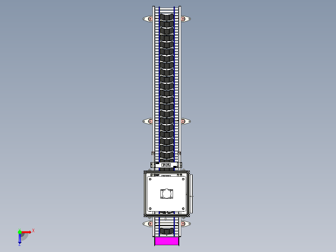 汽车制动器检测线step俯视图