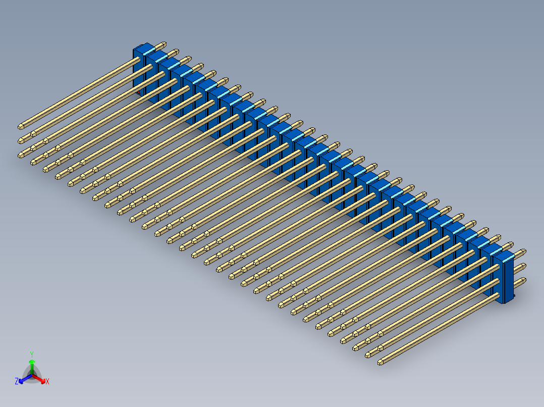 彩色公头100mil（2.54mm）系列-DS1021_blue_3x30p_100mil_Type43_rev1.0