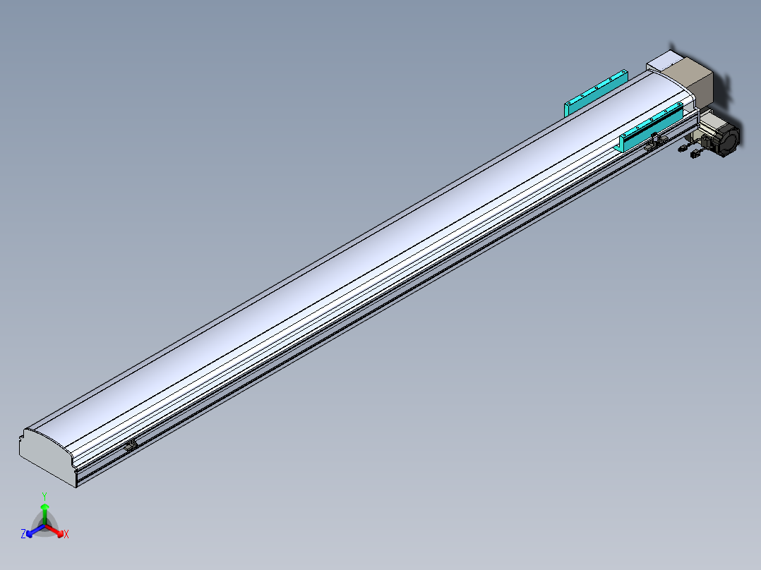 同步带滑台-半封闭B22H-L100-C-S2000-LD-P75-D3-N5
