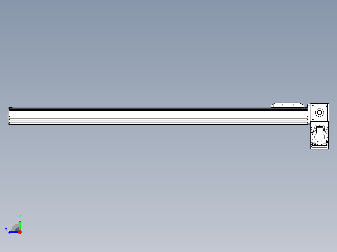 同步带全封闭直线模组TPA-HCB-85D-90-L900-RP-C-P20-N3右视图