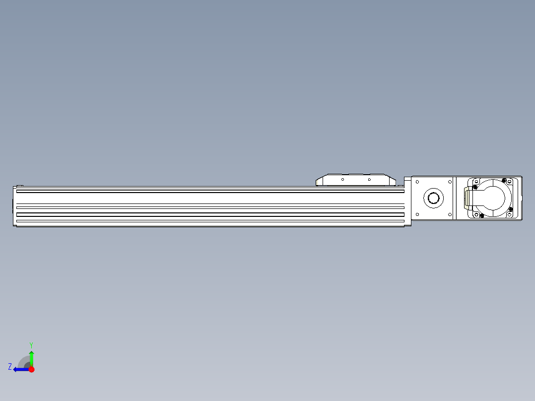 同步带全封闭直线模组TPA-HCB-85D-90-L400-MR-C-P20-N3右视图