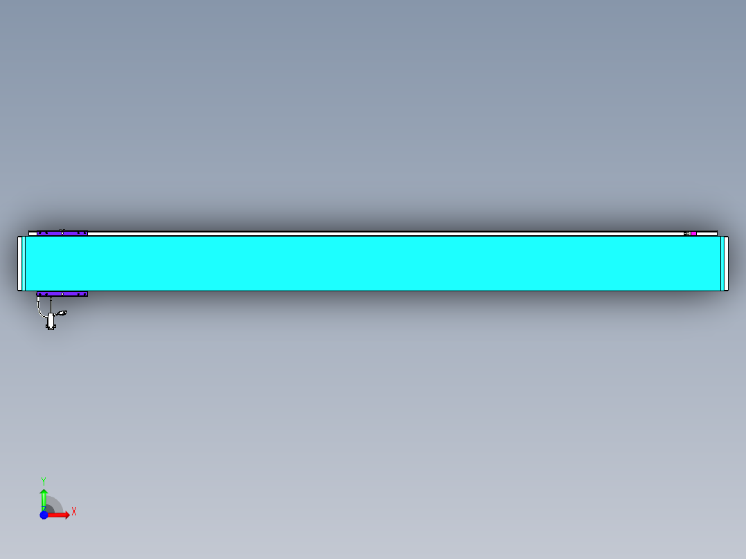威洛博VL系列直线电机模组-VL17E2-S1950前视图