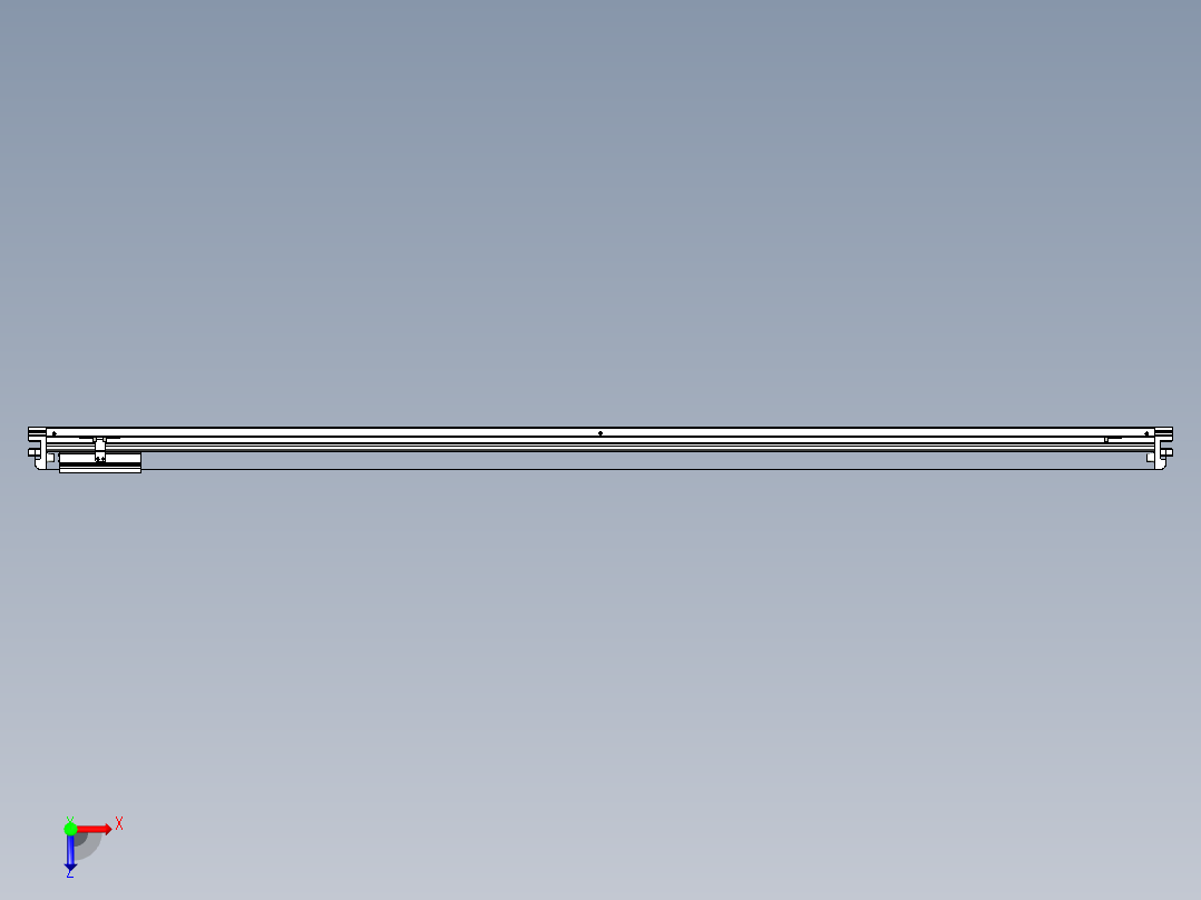 威洛博VL系列直线电机模组-VL17E2-S1950俯视图