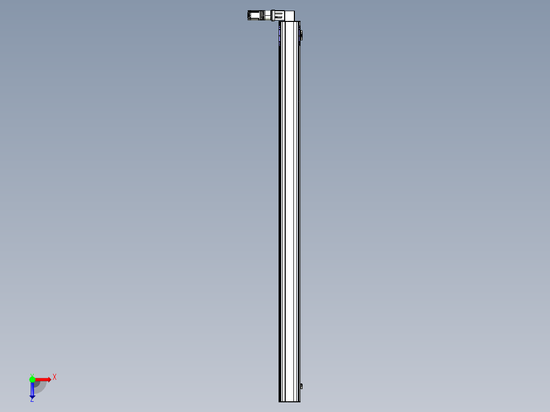 同步带滑台-半封闭B17-L100-S2800-L-P75-D3-N3俯视图