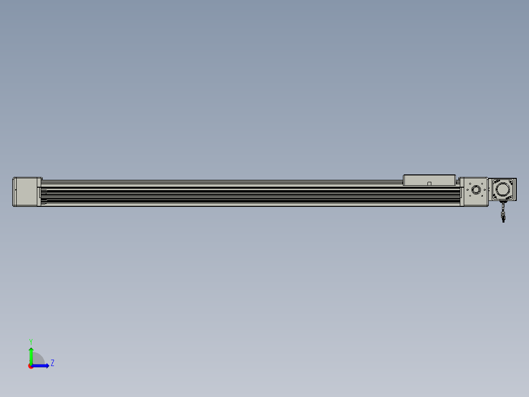 威洛博直线电机模组EB16-L208-S1450-BL-ZP75-MS3-5K左视图