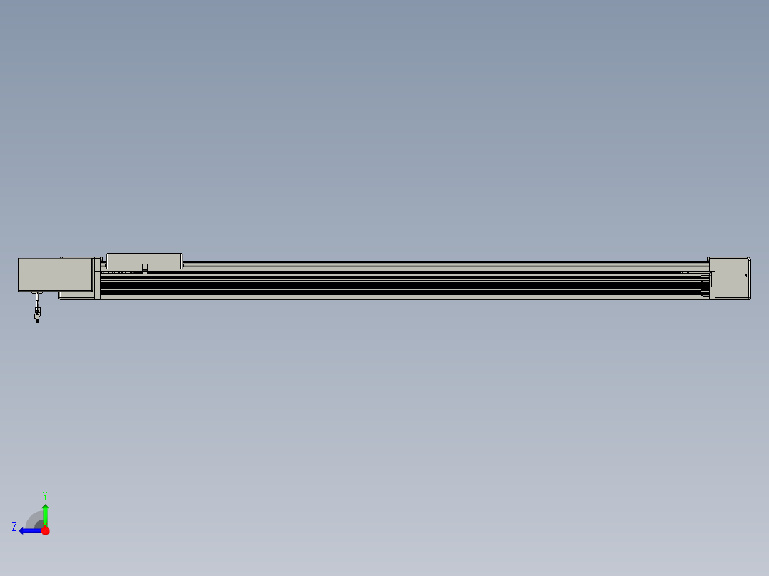 威洛博直线电机模组EB16-L208-S1450-BL-ZP75-MS3-5K右视图
