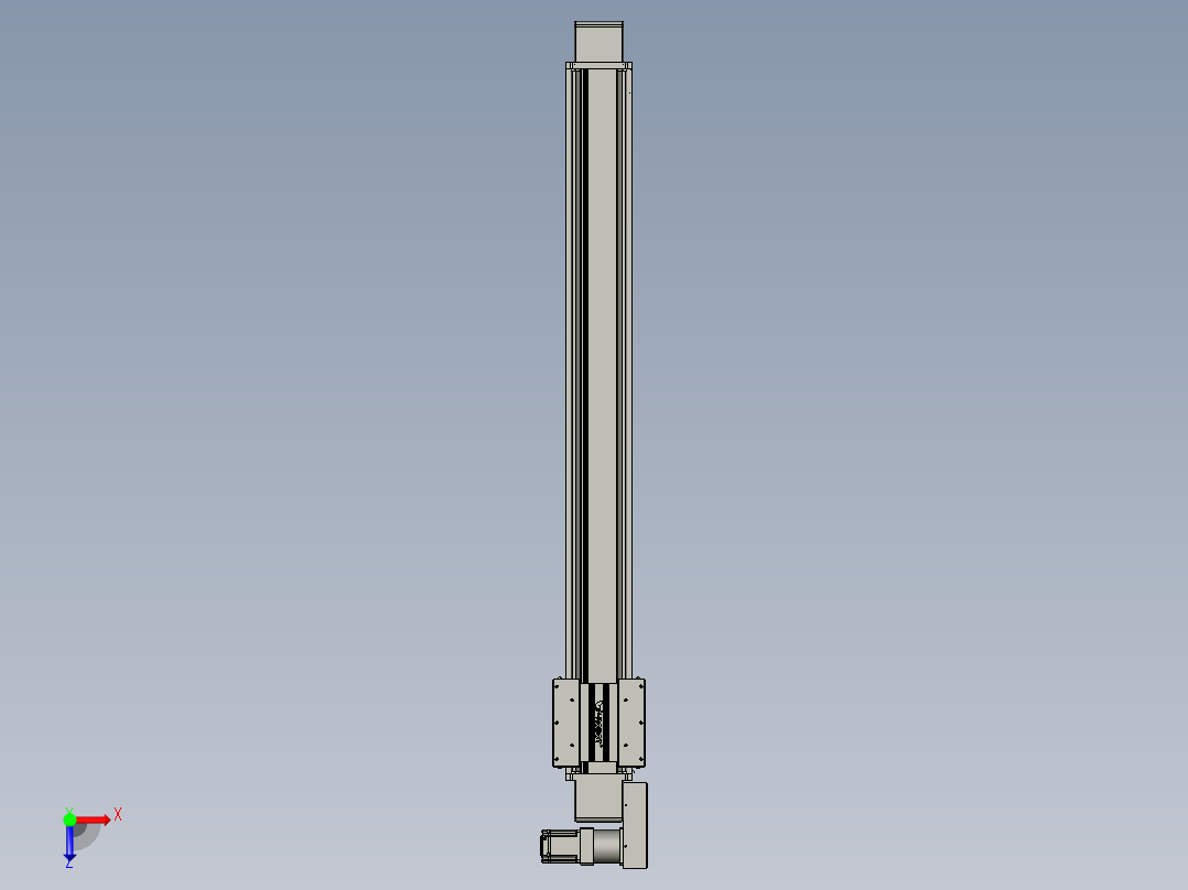 威洛博直线电机模组EB16-L208-S1450-BL-ZP75-MS3-5K俯视图