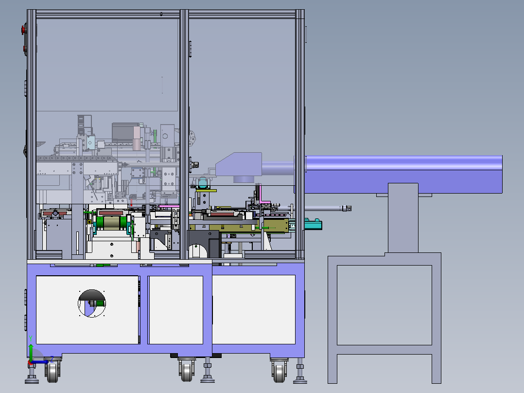 一种手机连接器点焊接机sw18可编辑左视图