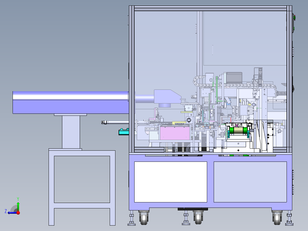 一种手机连接器点焊接机sw18可编辑右视图