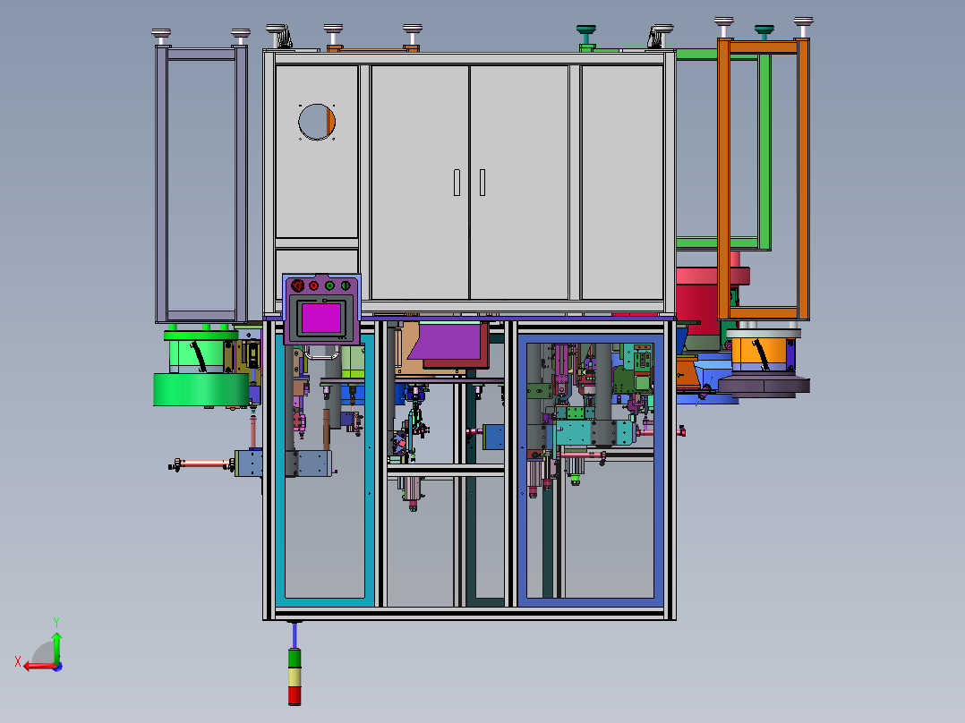 阀门自动组装设备sw18可编辑后视图