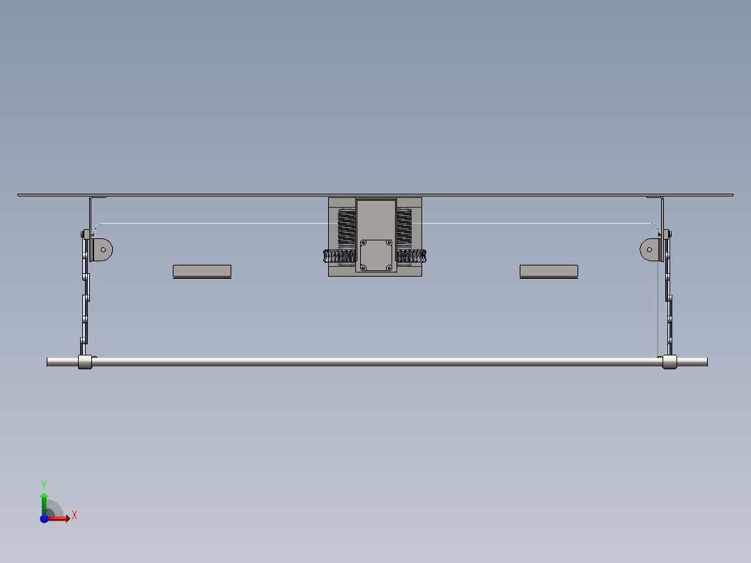 自动晾衣架sw20可编辑前视图