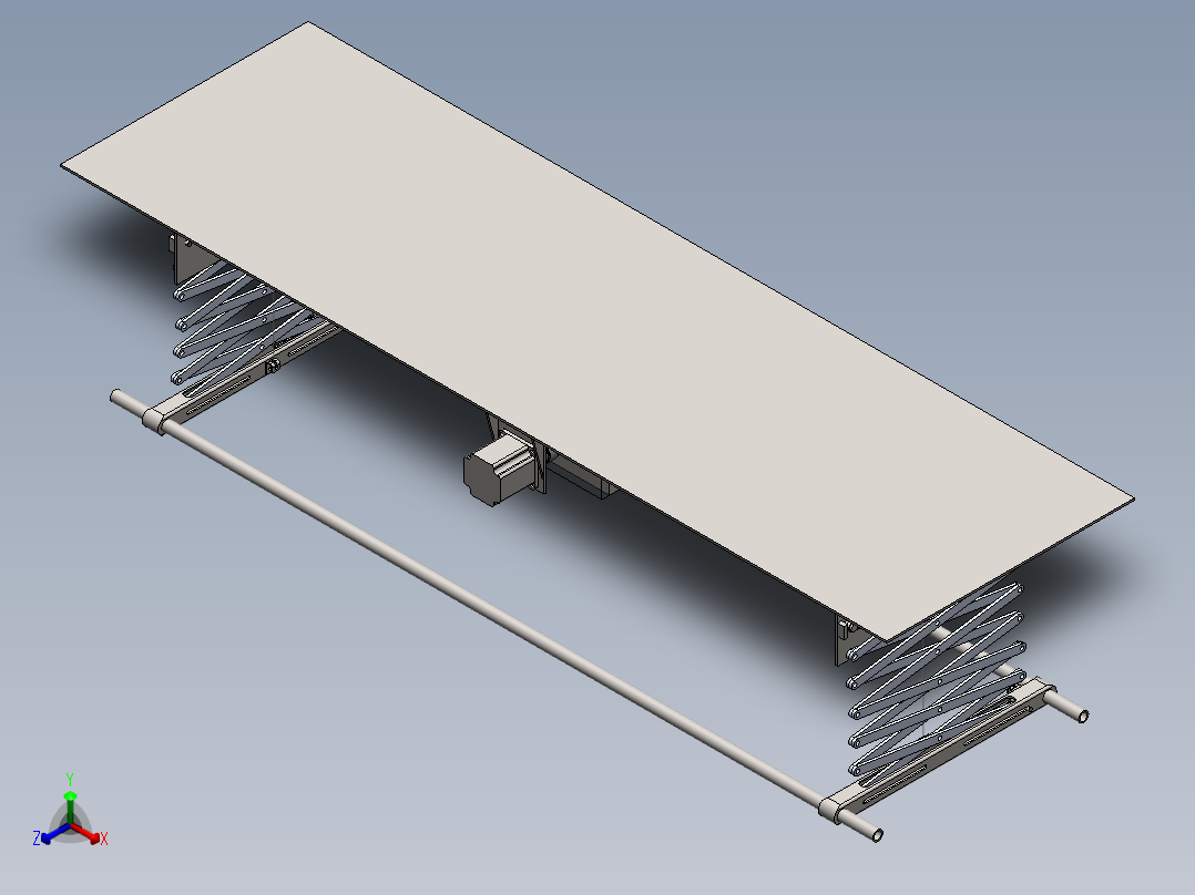 自动晾衣架sw20可编辑正等轴测图