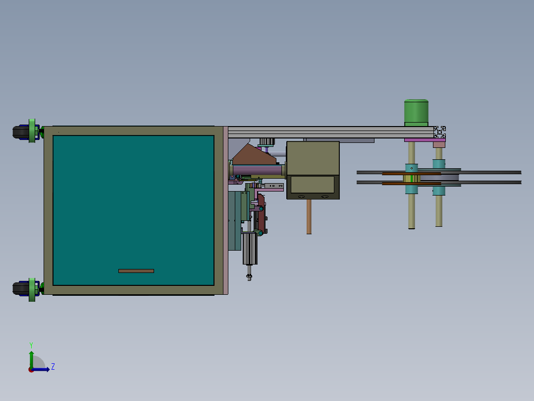 共用载具型连接器插端机sw12左视图
