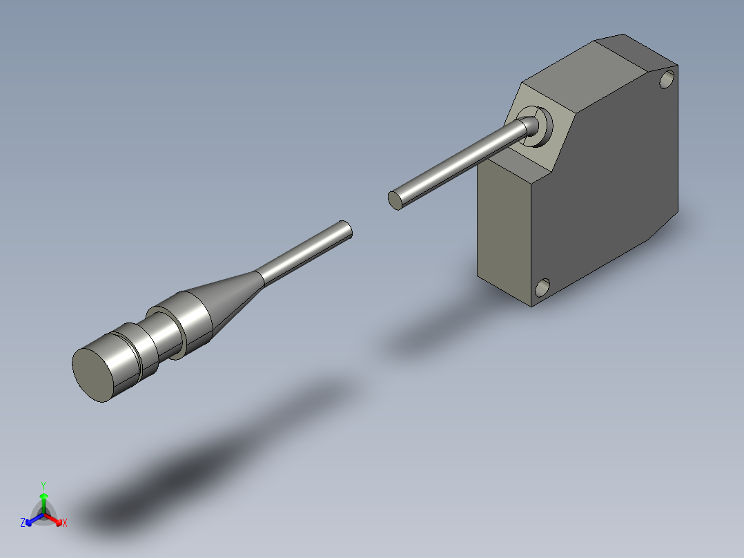 基恩士LB-11_kc图纸模型正等轴测图