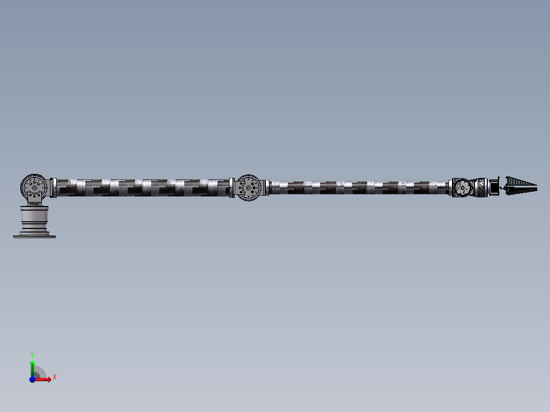 基于MATLAB的采摘机械臂运动学仿真建模与实现前视图