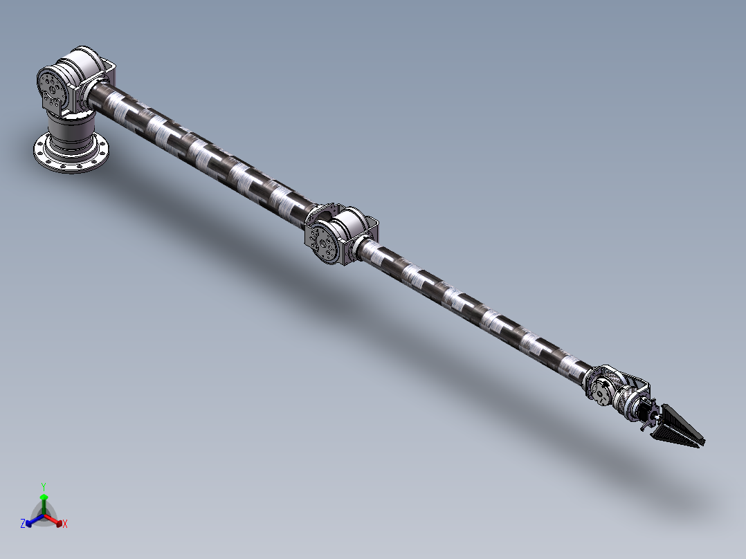 基于MATLAB的采摘机械臂运动学仿真建模与实现正等轴测图