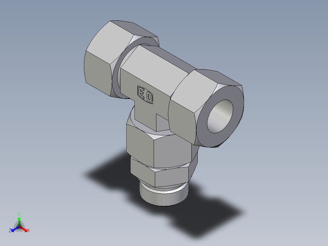 卡套式工业通用硬管接头EO_Assembled_adjustable_standpipe_branch_tee_EVT25SR71