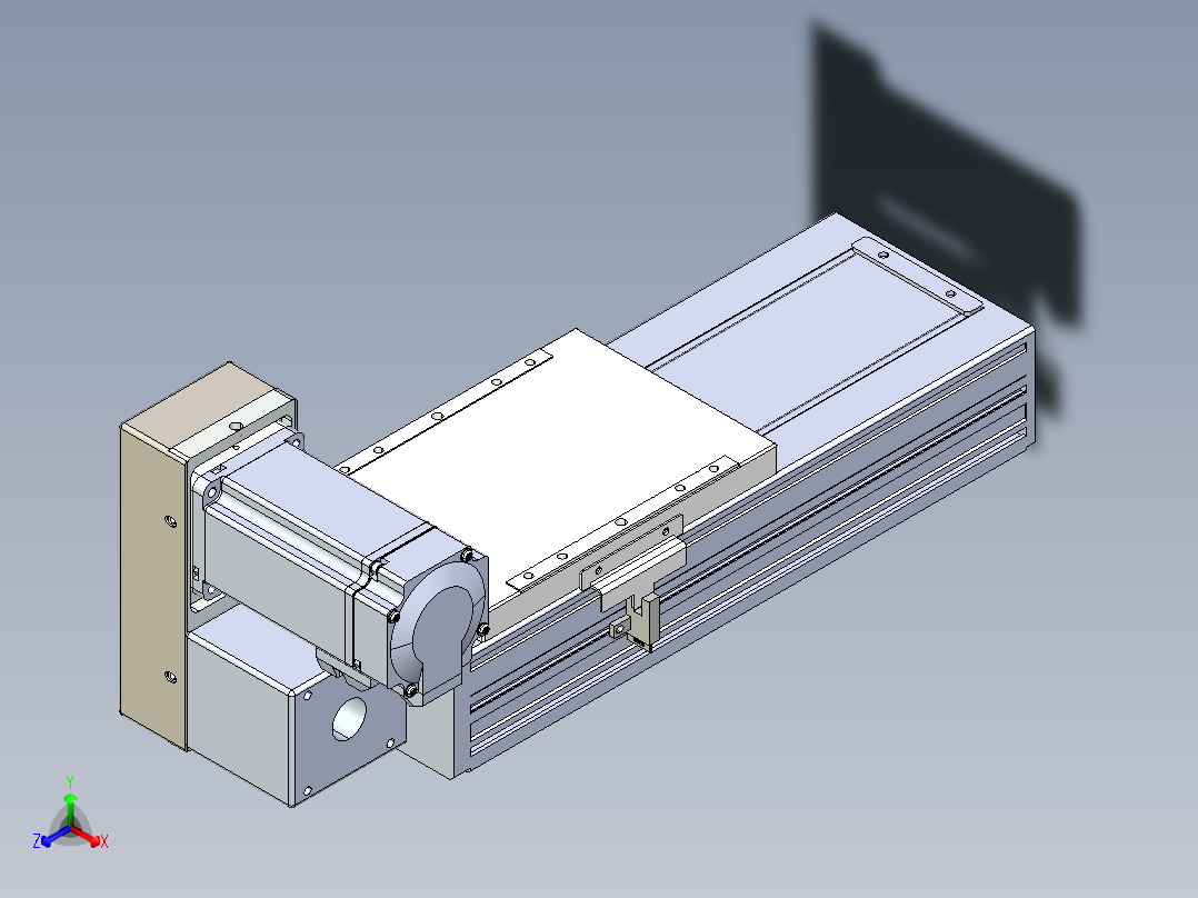 同步带全封闭直线模组TPA-HCB-120D-90-L100-LU-Y-P40-N3