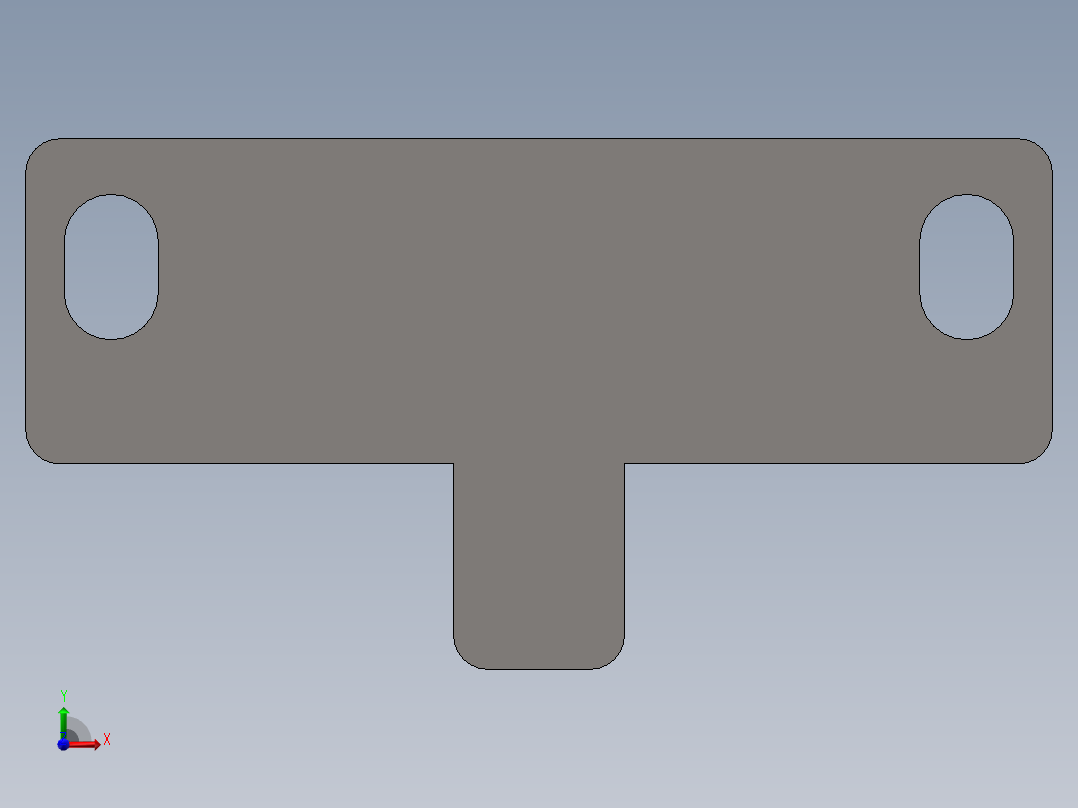 直线模组LHA22-3设计图纸前视图