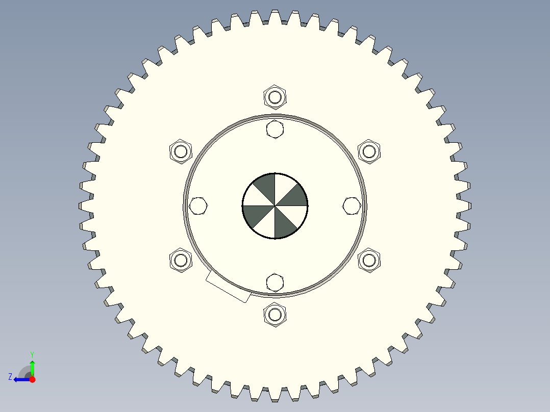 用于自动对齐和张紧的差速器3D数模图纸 INVENTOR设计 附STP右视图