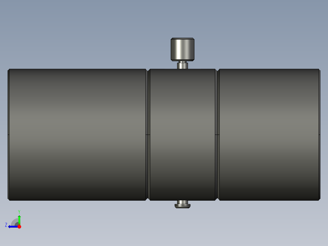 基恩士CA-LHS50_kc图纸模型右视图