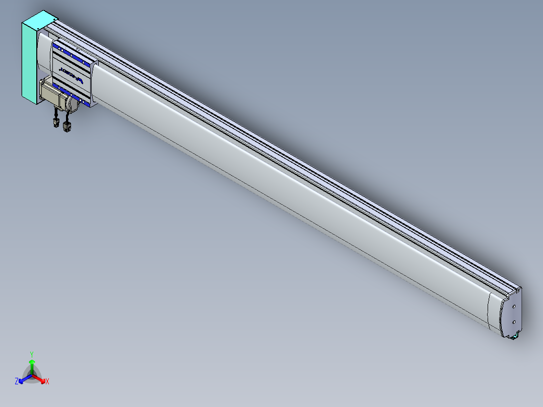 VF丝杆传动-一般环境VF14-Lxx-C-S1450-BL-ZP40-C3正等轴测图