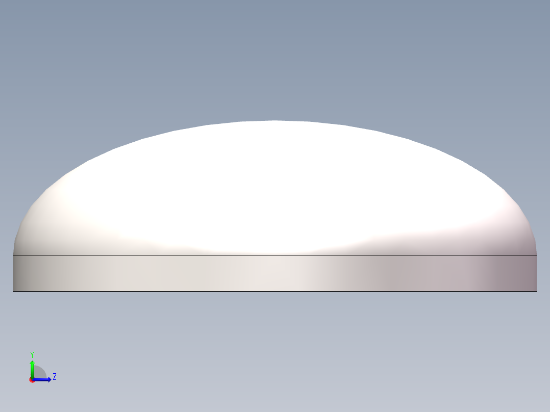 EHA椭圆形封头DN350左视图