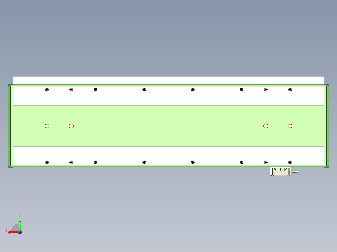 威洛博LC系列3d模型模组LC17E2Y-S400后视图