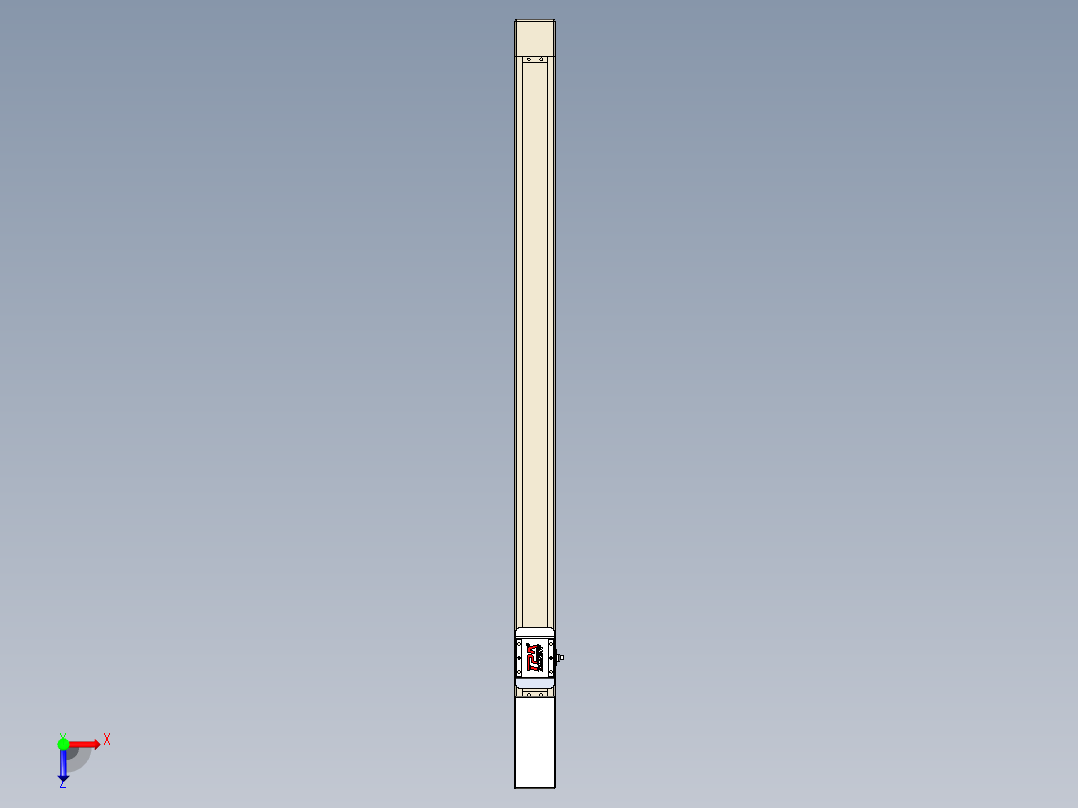 同步带全封闭直线模组TPA-HCB-65S-90-L900-M-C-P10-N3俯视图