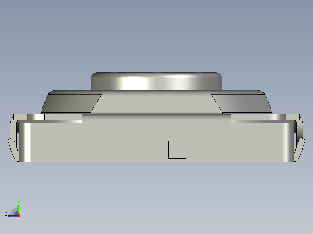14.9毫米方形SMD轻触开关右视图