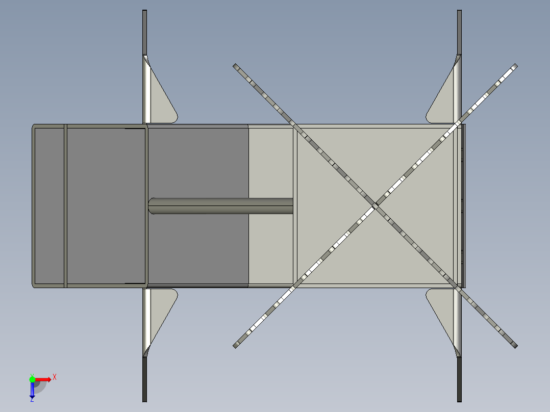 便携式火箭炉俯视图