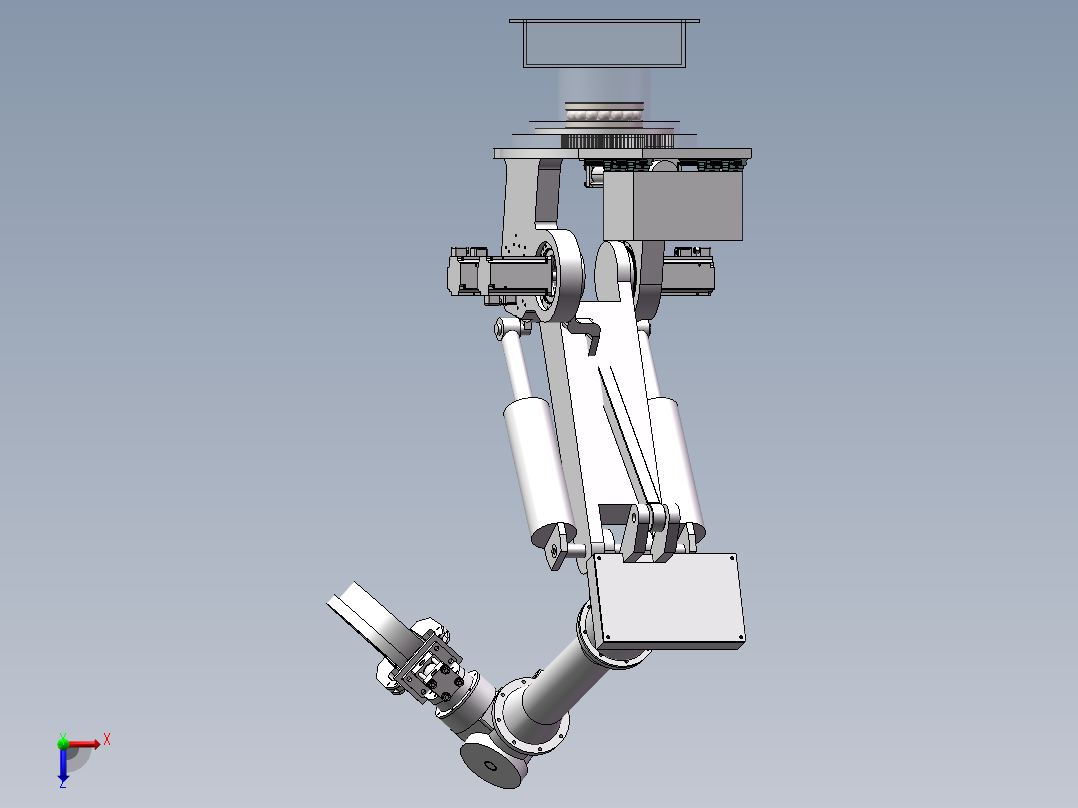 轮胎机械臂俯视图