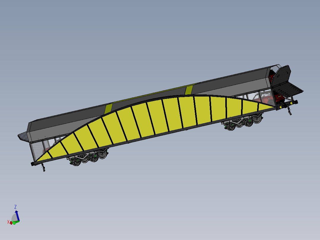 Kapali Arac运载轿车的火车<span style='color: red'>3D</span><span style='color: red'>图纸</span> Solidworks<span style='color: red'>设计</span> <span style='color: red'>附</span><span style='color: red'>STP</span> IGS