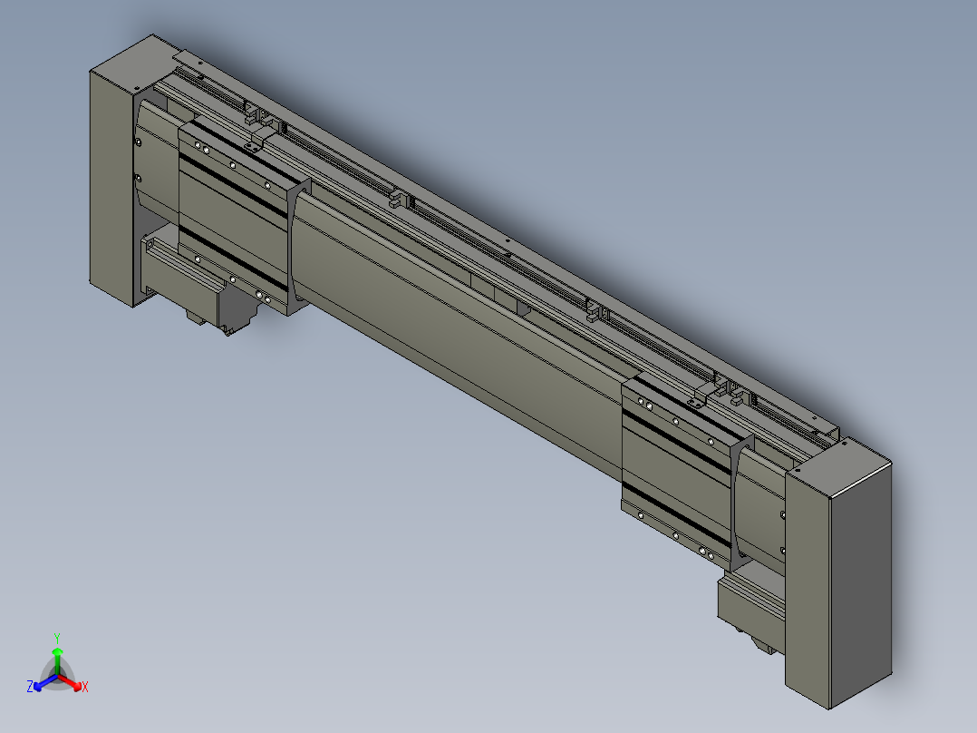 威洛博双电机滑台-VF14D2-S150-BLR-P40-C6正等轴测图