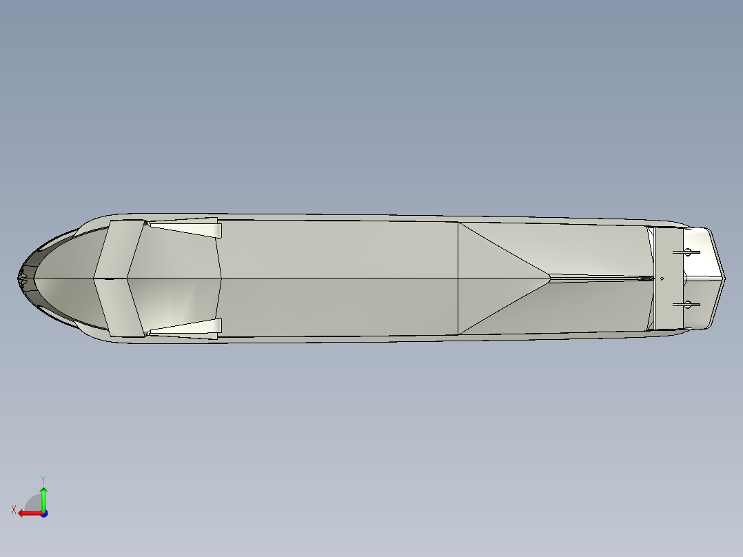 内河航运船舶后视图