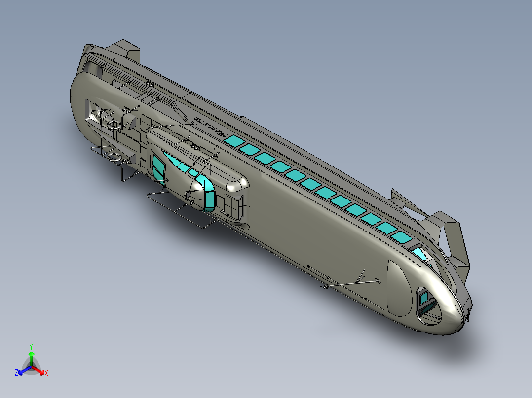 内河航运船舶正等轴测图