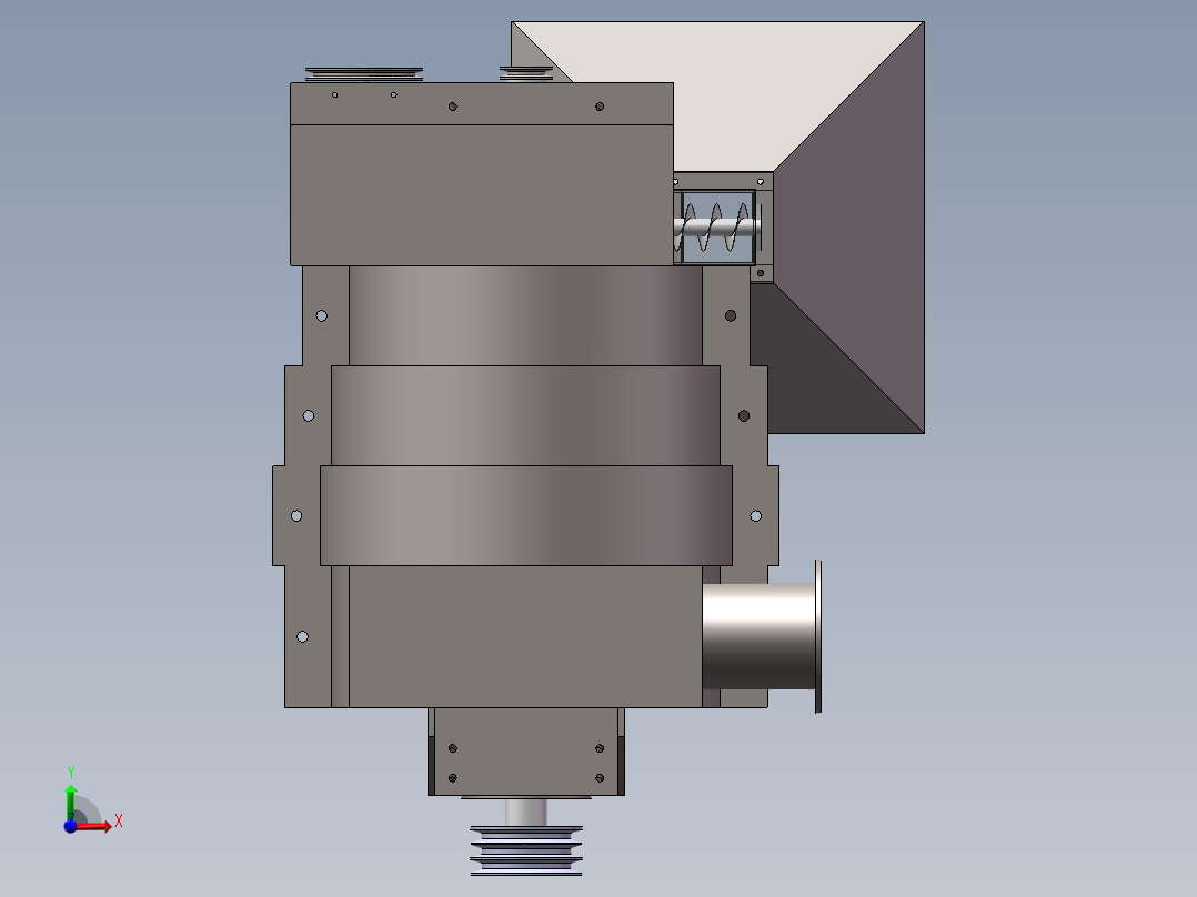 自动喷煤机前视图