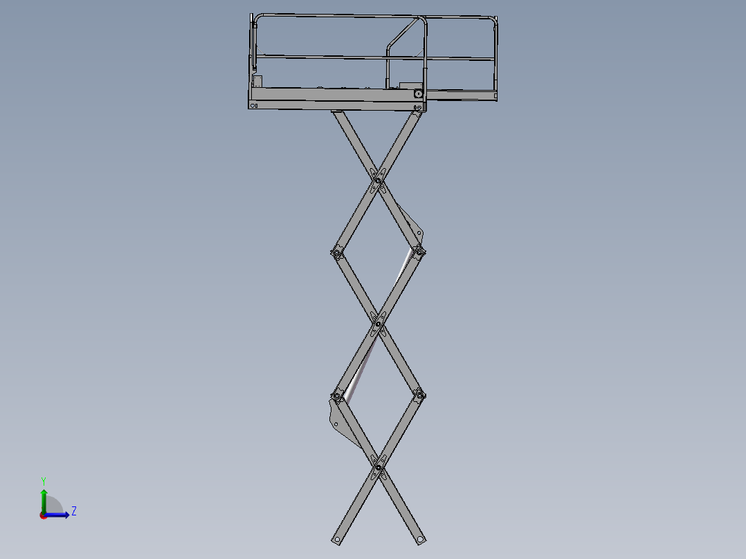 升降小车左视图