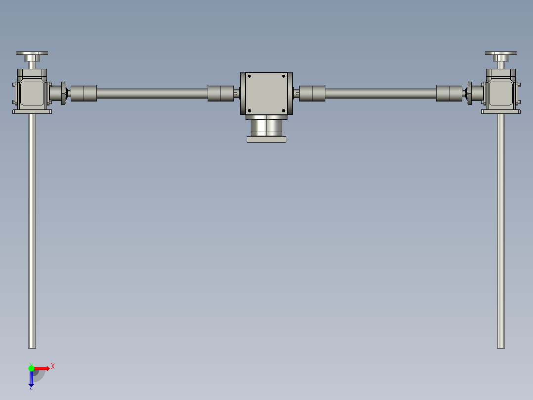 HM2-2.5-1A-II-600-1L-2台联动俯视图
