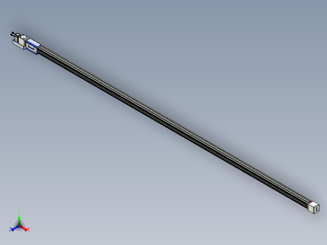 威洛博LB.GB同步带传动--欧规系列GB8-L96-S4550-BL-P40正等轴测图