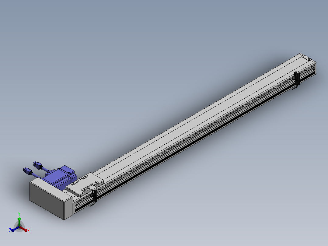精密模组MY60-T10-800L-BR-P20B-C4-C正等轴测图