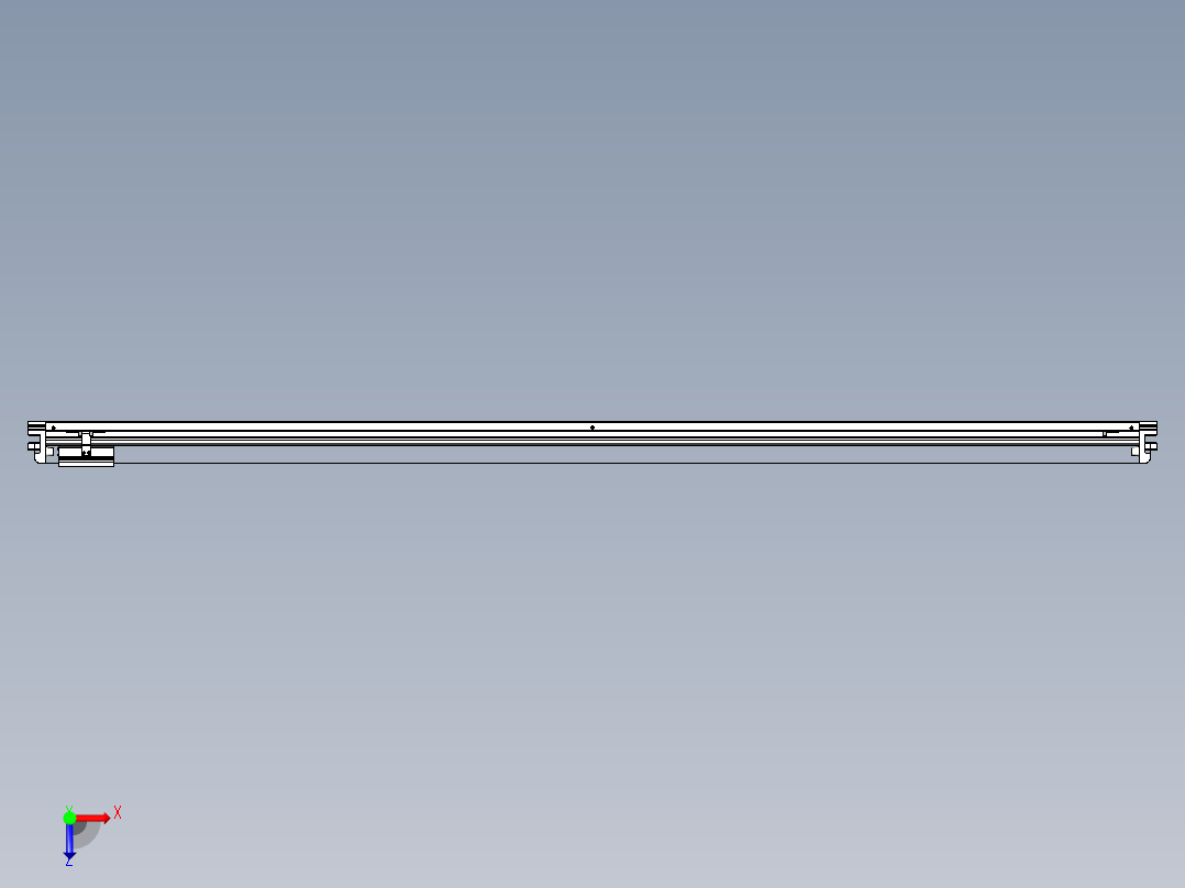 威洛博VL系列直线电机模组-VL17E1-S2000俯视图