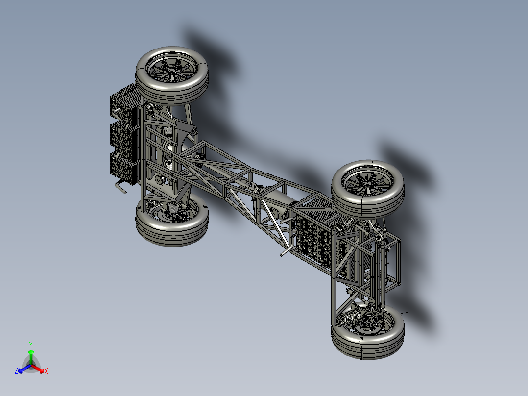 KOLTIS XFR电动汽车底盘模型3D图纸 STP格式正等轴测图