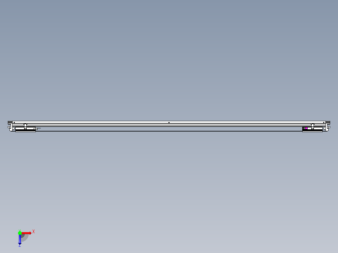 威洛博VL系列直线电机模组-2VL17E2-S2100俯视图