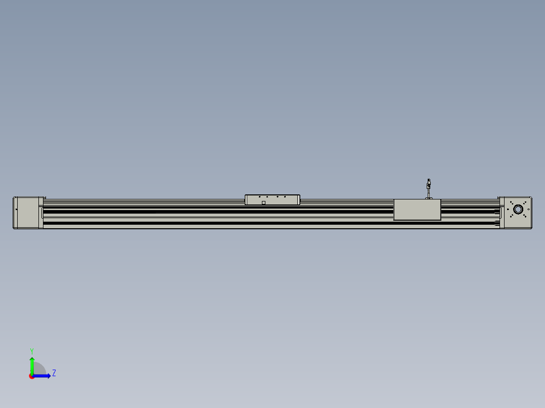 威洛博直线电机模组EB20-L224-S1700-BR-ZP75-MS3-5K左视图