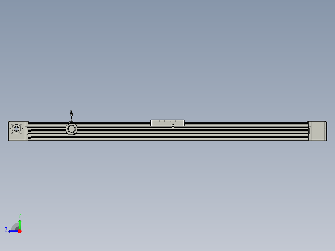 威洛博直线电机模组EB20-L224-S1700-BR-ZP75-MS3-5K右视图