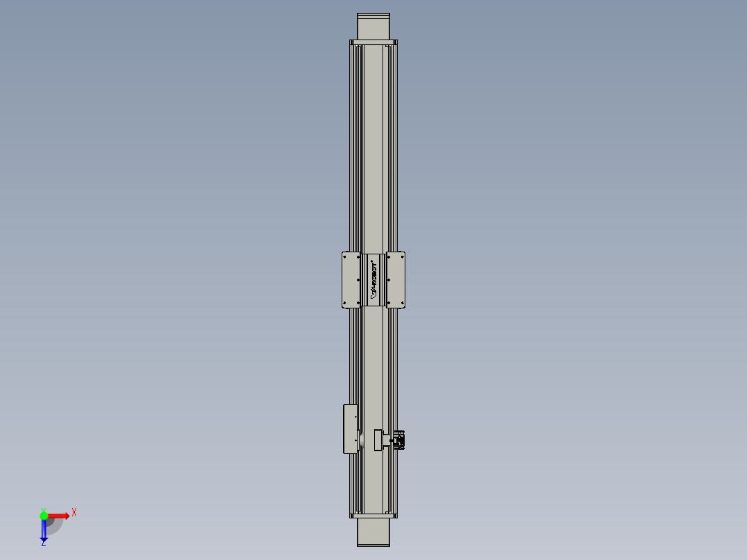 威洛博直线电机模组EB20-L224-S1700-BR-ZP75-MS3-5K俯视图