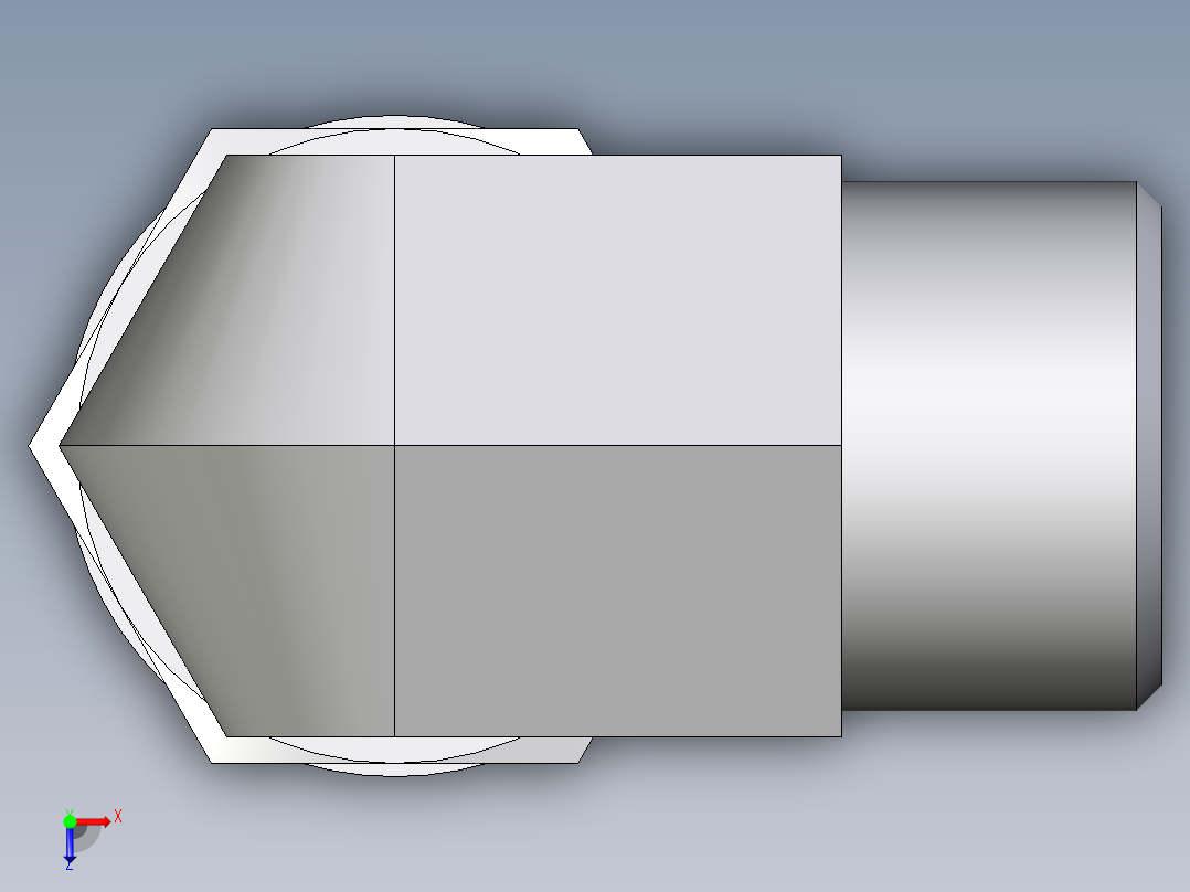卡套式工业通用硬管接头EO_Adjustable_Locknut_elbow_WEE12SMOROMDCF俯视图