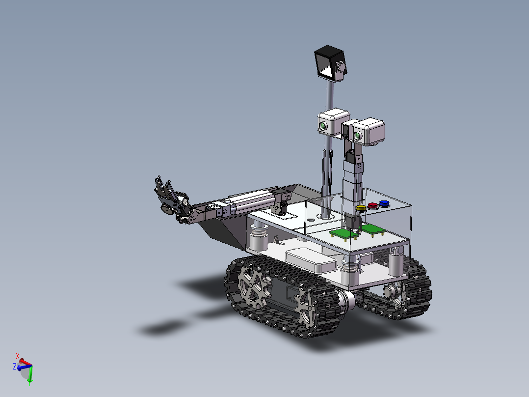 水果采摘<span style='color: red'>机器人</span>3d图纸cad多轴机械臂采摘机3d模型 履带式<span style='color: red'>机器人</span>3D