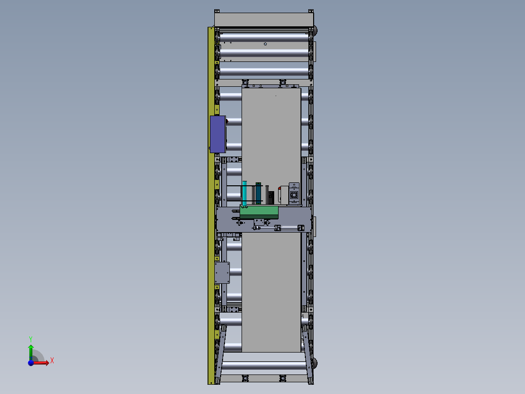 电梯防标签贴标机sw19可编辑前视图